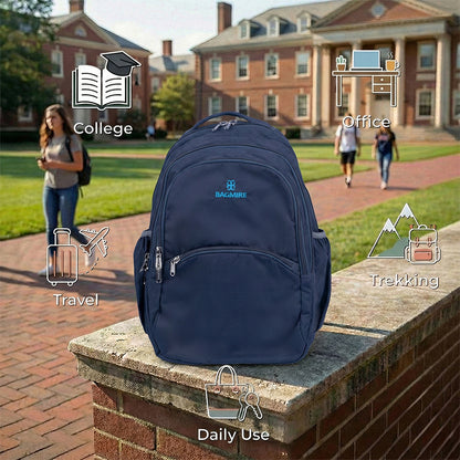 18 Inch Waterproof Backpack - Durable, Lightweight Nylon | Multi-Compartment Travel Bagmire