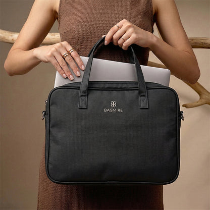 Bagmire 13 Inch Laptop Bag for Women-black