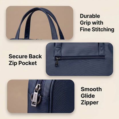 Bagmire Stylish 15" PU Laptop Shoulder Bag- Modern & Durable Messenger Briefcase For Work & Travel