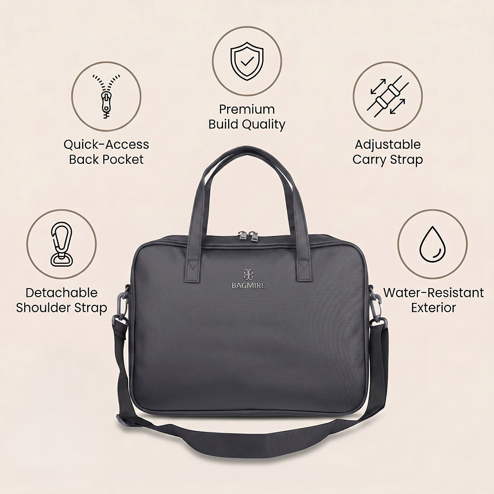 Bagmire 13 Inch Laptop Bag for Women-black