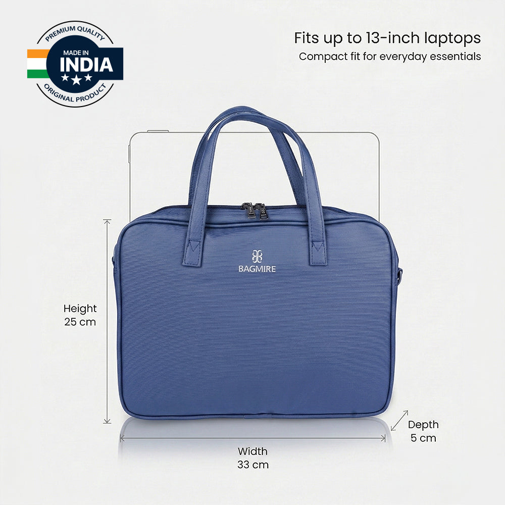 Bagmire 13 Inch Laptop Bag for Women-Blue