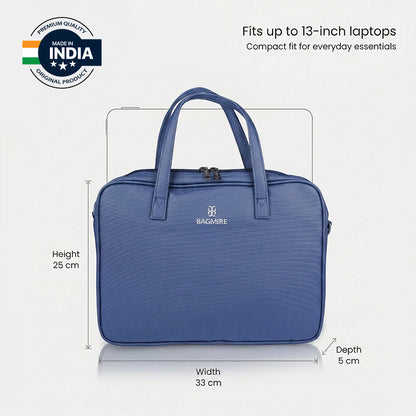 Bagmire 13 Inch Laptop Bag for Women-Blue