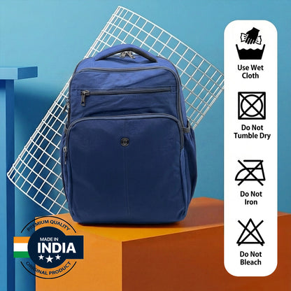 Lightweight 15" Nylon Blue Backpack - Multi-Compartment, Waterproof, Professional Work Bag Bagmire
