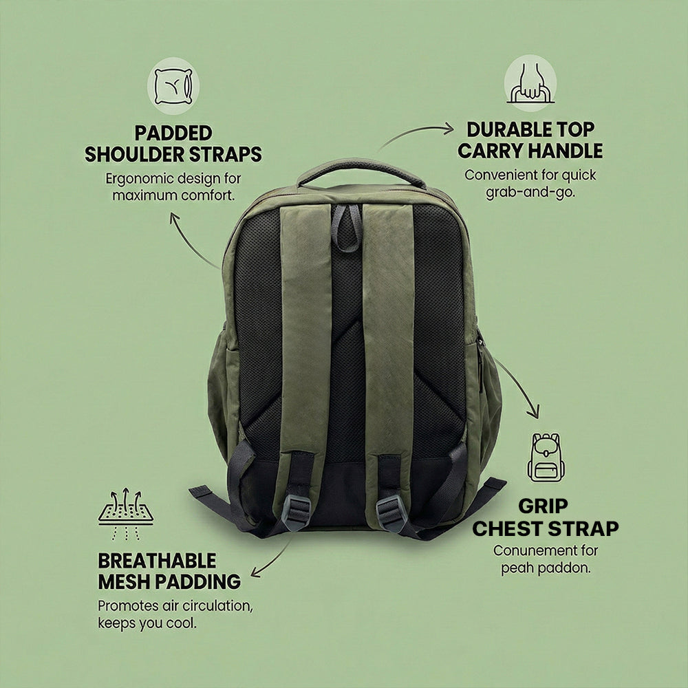 Bagmire High-Quality Waterproof Daypack - Rugged All-Weather Bag for School & Office Use