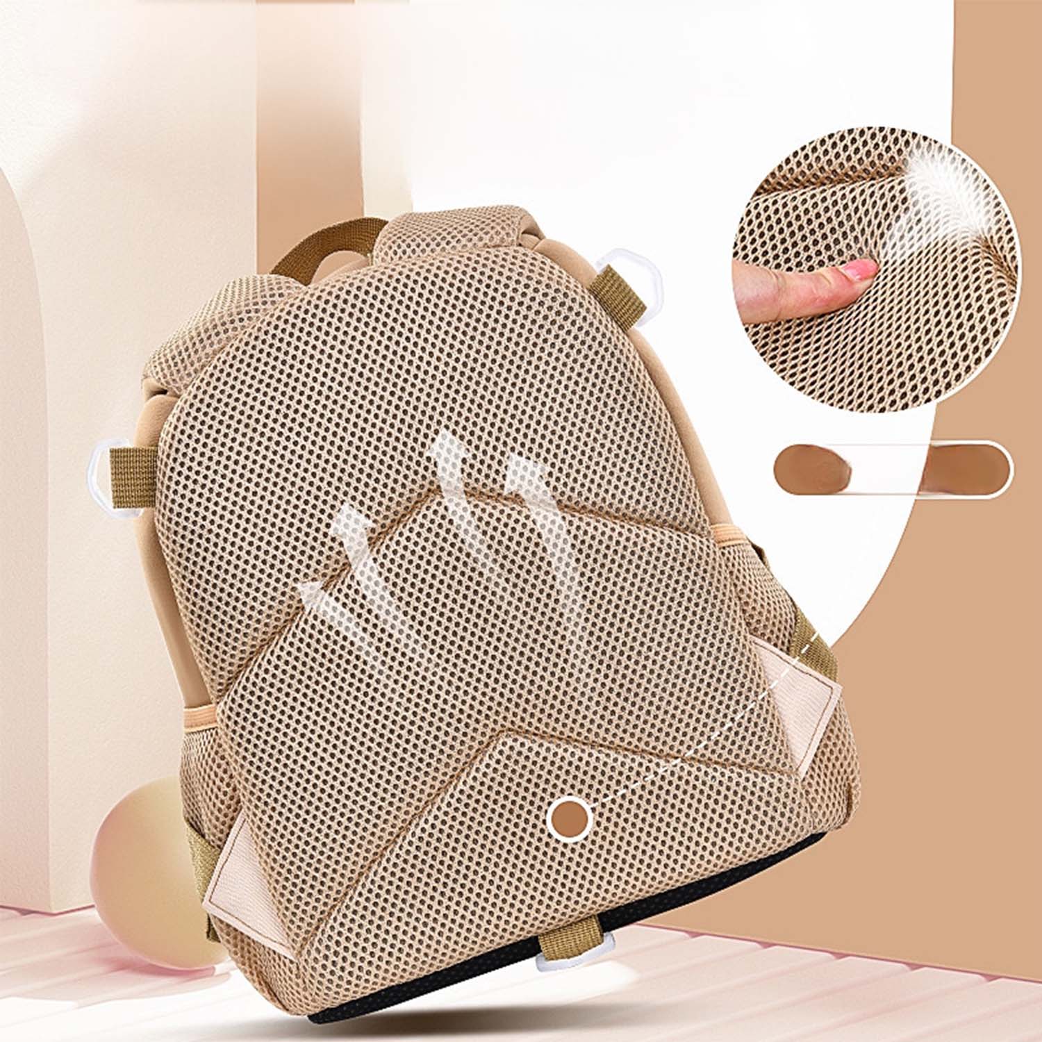 Neutral Beige Kids Backpack, Spacious & Stylish - Bagmire