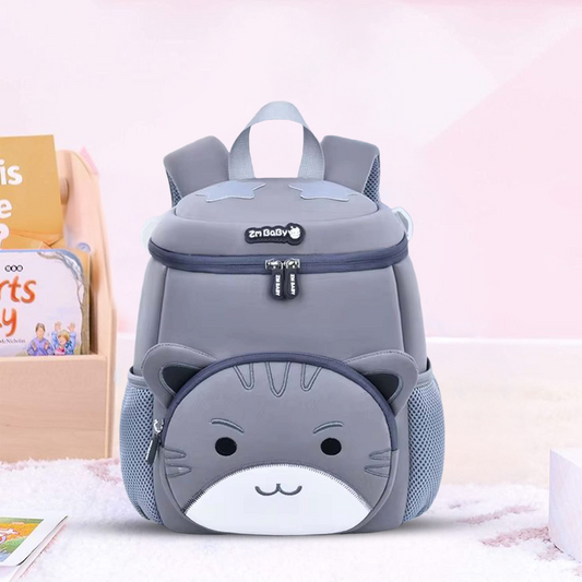 Modern Grey Kids Backpack, Lightweight & Spacious - Bagmire