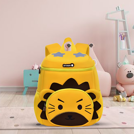 Cheerful Yellow Kids Backpack, Lightweight & Spacious - Bagmire