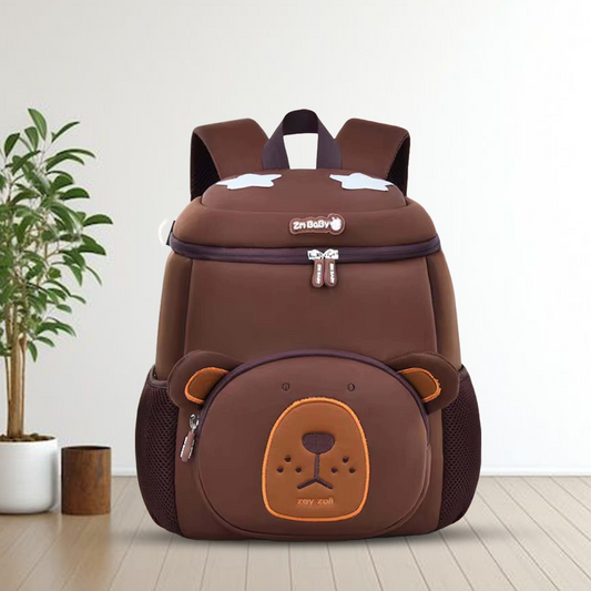 Warm Brown Kids Backpack, Lightweight & Spacious - Bagmire