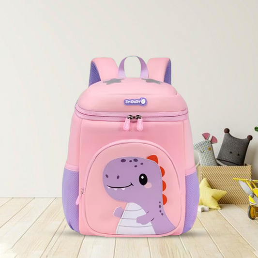 Playful Pink Dinosaur Kids Backpack - Bagmire