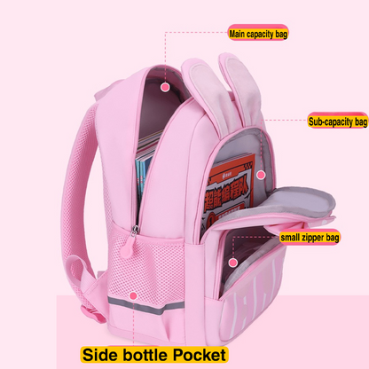 819 Backpack for 3-6-7 Years Old, Cute Rabbit Design, Children's Girls' Bag, Lightweight Travel Backpack