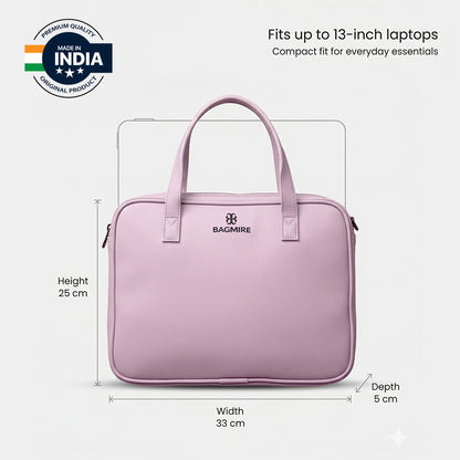 Bagmire 13 Inch Laptop Bag for Women-Pink