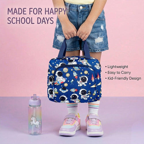 Astronaut Insulated Lunch Bag – Waterproof, Dual Compartments, Foil Lining | BAGMIRE