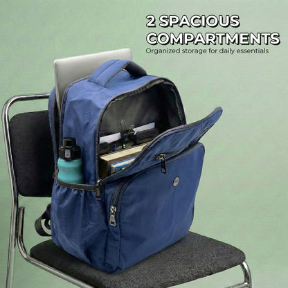 Lightweight 15" Nylon Blue Backpack - Multi-Compartment, Waterproof, Professional Work Bag Bagmire