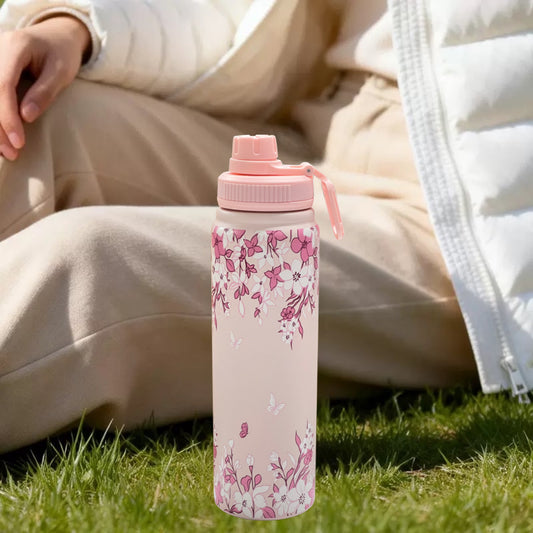 Flower Insulated Steel Bottle