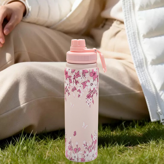 Flower Insulated Steel Bottle