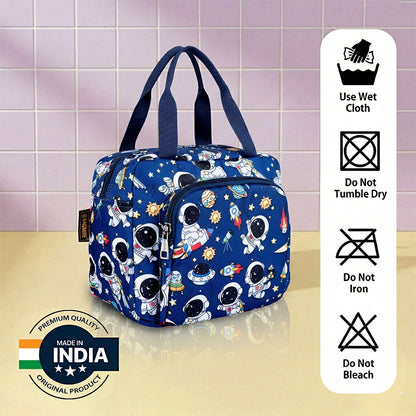 Astronaut Insulated Lunch Bag – Waterproof, Dual Compartments, Foil Lining | BAGMIRE