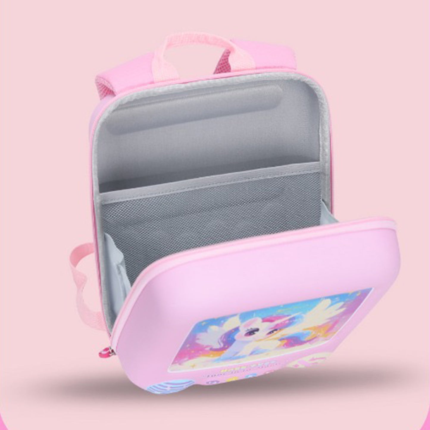 Kawaii Unicorn "TV" Mini Backpack – Durable EVA Bag for Toddlers & Travel