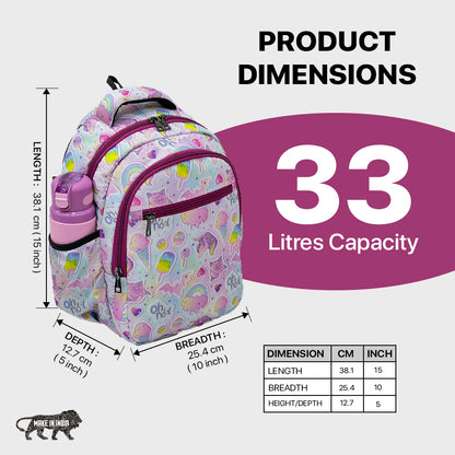 BM-1133 Backpack Light Pink