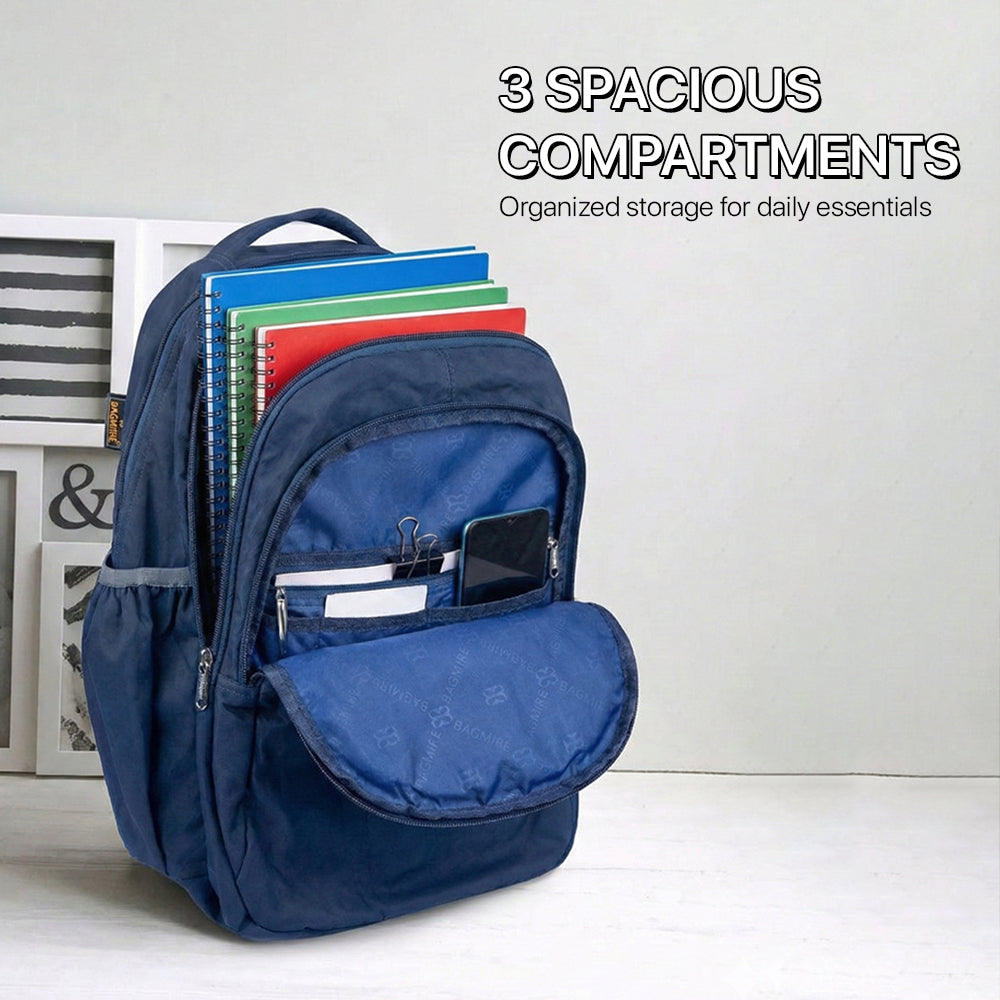 18 Inch Waterproof Backpack - Durable, Lightweight Nylon | Multi-Compartment Travel Bagmire