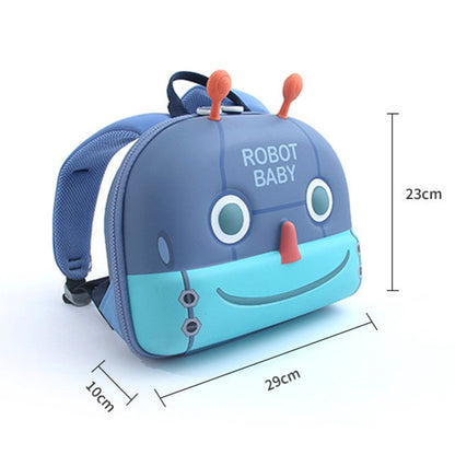 3D Robot Hard Shell Backpack for Toddlers (2-5 Yrs) – Waterproof, Lightweight & Ergonomic Kindergarten School Bag
