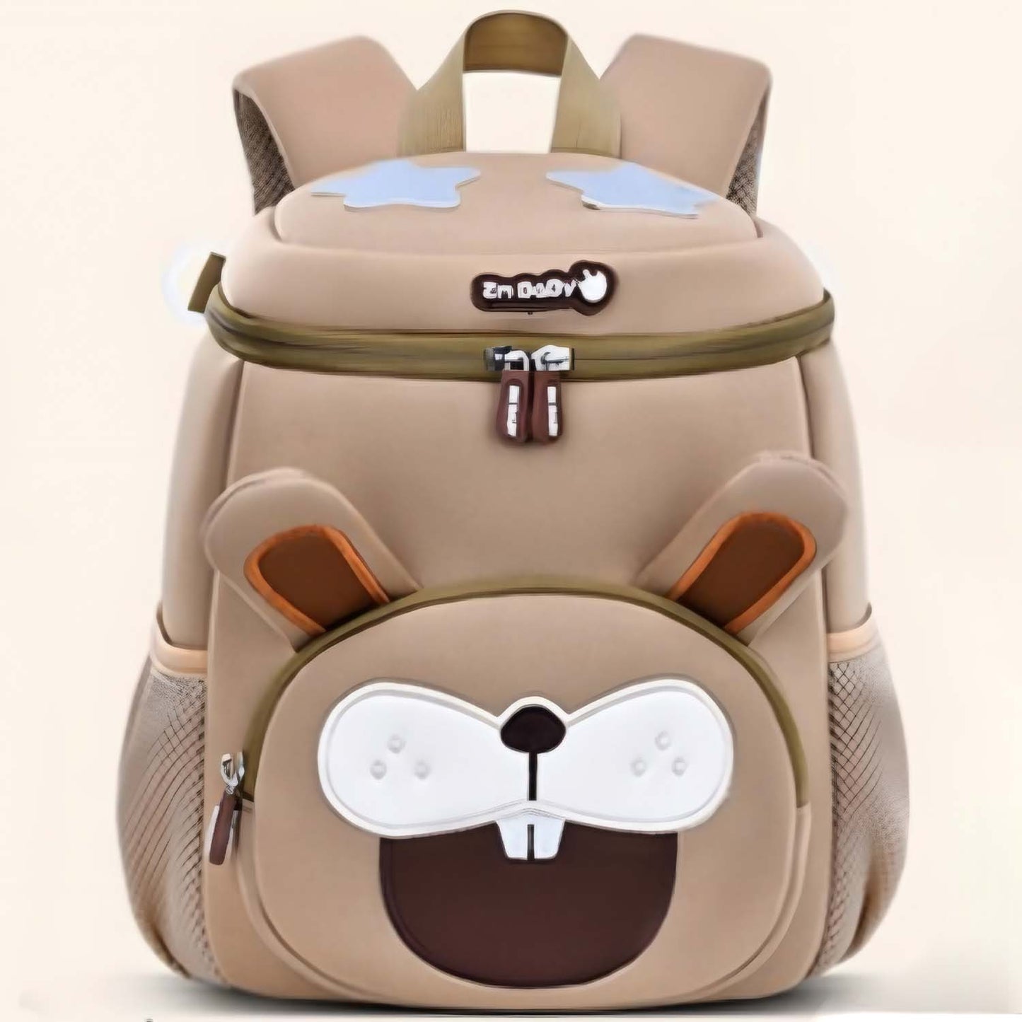Neutral Beige Kids Backpack, Spacious & Stylish - Bagmire