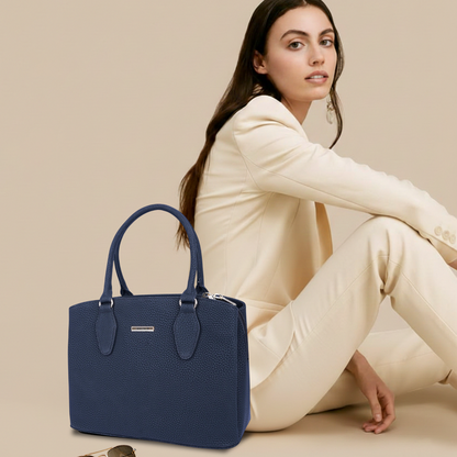 Bagmire Luxe Fuax Leather Satchel: Convertible Top-Handle & Shoulder Bag