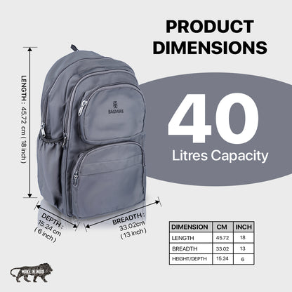 Bagmire Urban Explorer Backpack- Stylish & Durable for Daily Adventures