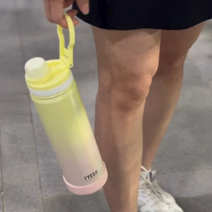 TYESO 750ml Pastel Gradient Insulated Bottle – Stylish & Leak-Proof Travel Flask Gradient yellow - Bagmire