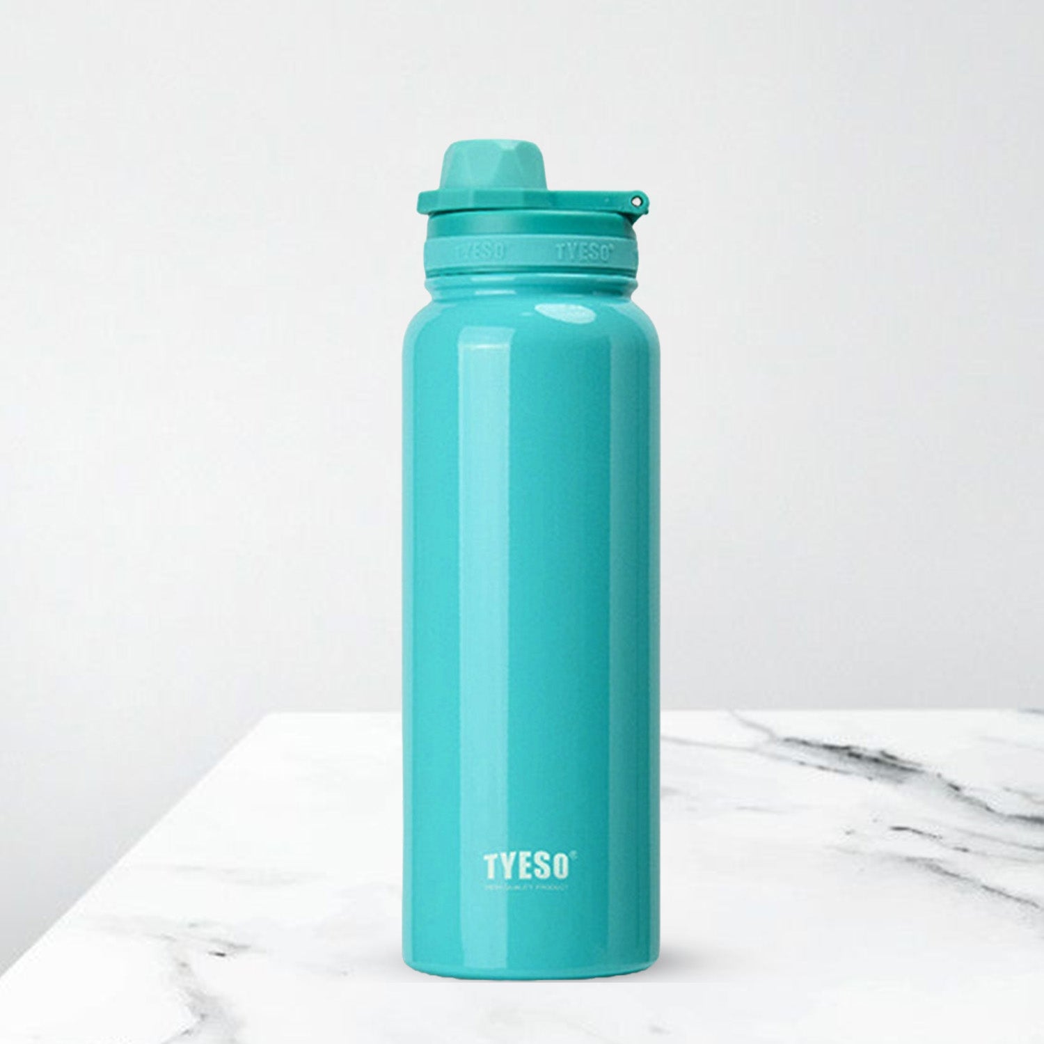 TYESO 1050ml Stainless Steel Insulated Water Bottle – Hot & Cold Flask, Leak-Proof Travel Bottle Sky Blue - Bagmire