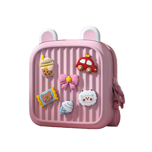 Premium EVA Kids Backpack with DIY Charms – Waterproof, Hard-Shell Mini Travel Bag for Toddlers