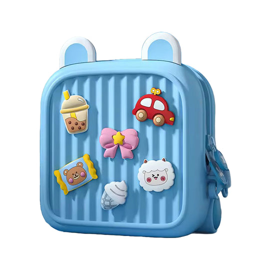 Premium EVA Kids Backpack with DIY Charms – Waterproof, Hard-Shell Mini Travel Bag for Toddlers