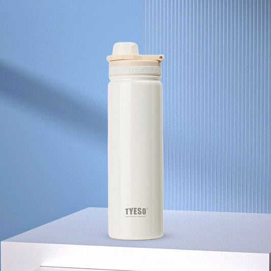 TYESO 750ml Insulated Bottle – Stylish, Durable & Travel-Friendly White - Bagmire