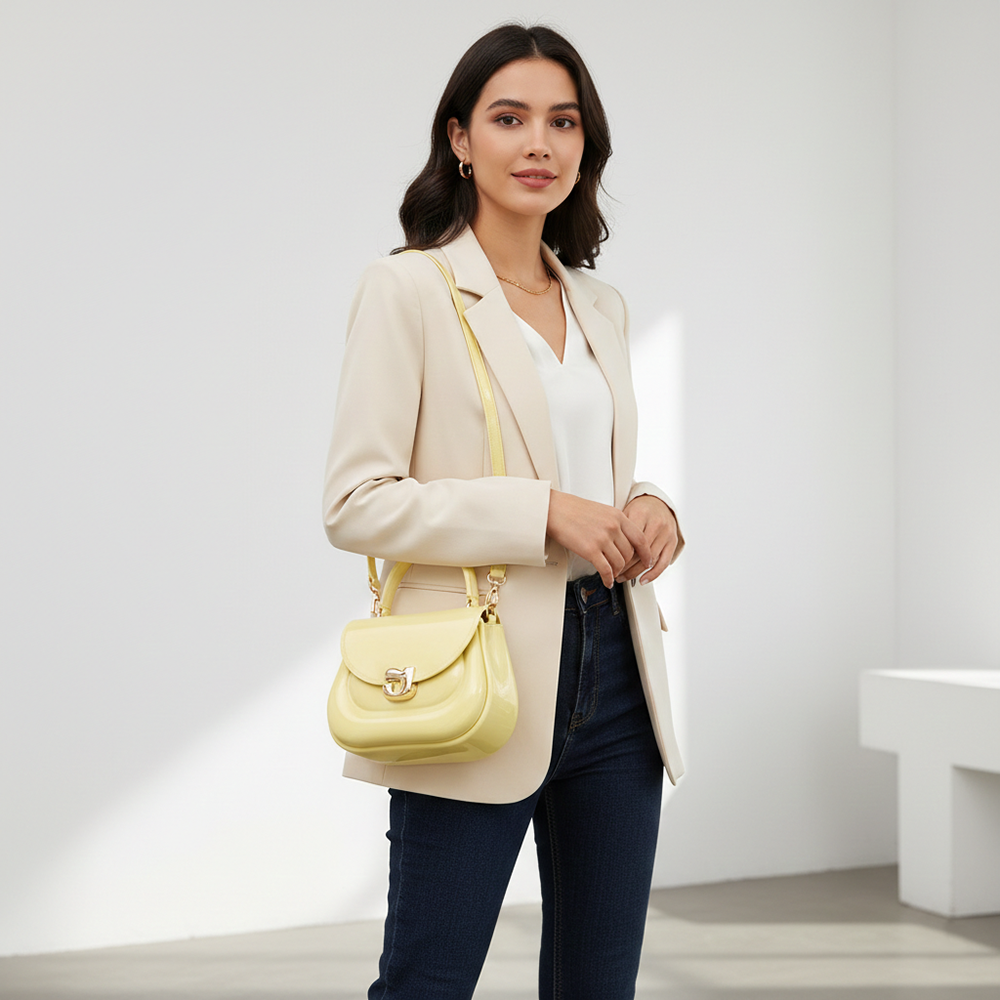 Chubby Jelly Crossbody: Mini Silicone Top Handle Bag