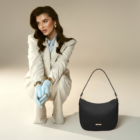 Modern Faux Leather Hobo & Crossbody Bag-Adjustable Strap For Everyday Style