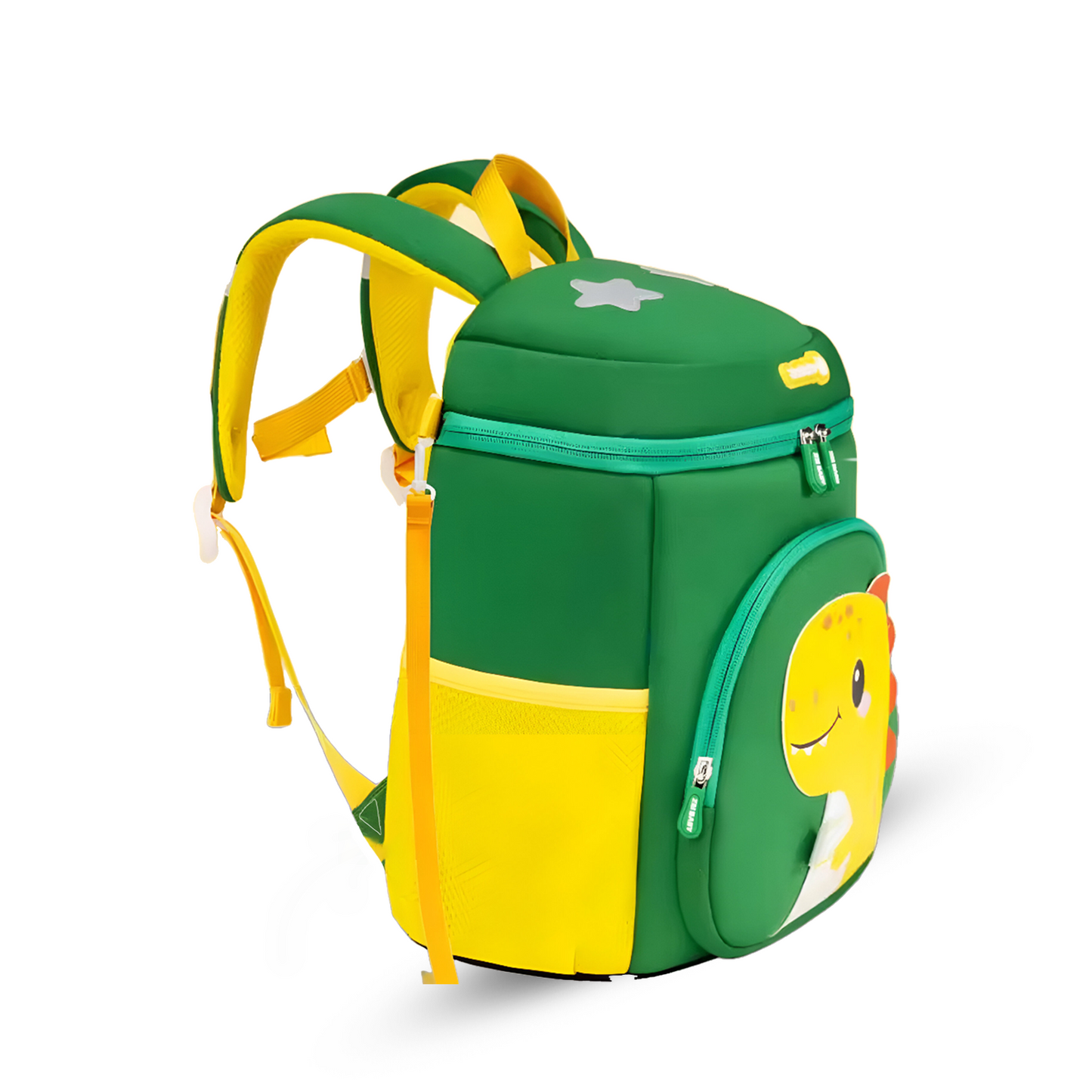 Vibrant Green Dinosaur Kids Backpack - Bagmire
