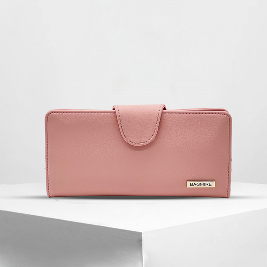 Bagmire Premium Two Fold Wallet Peach - Bagmire
