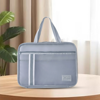 The carry all Transparent Document Organiser Bag Grey