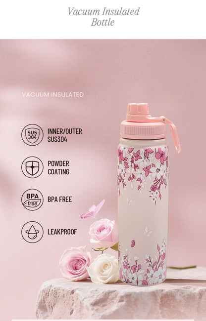 Flower Insulated Steel Bottle