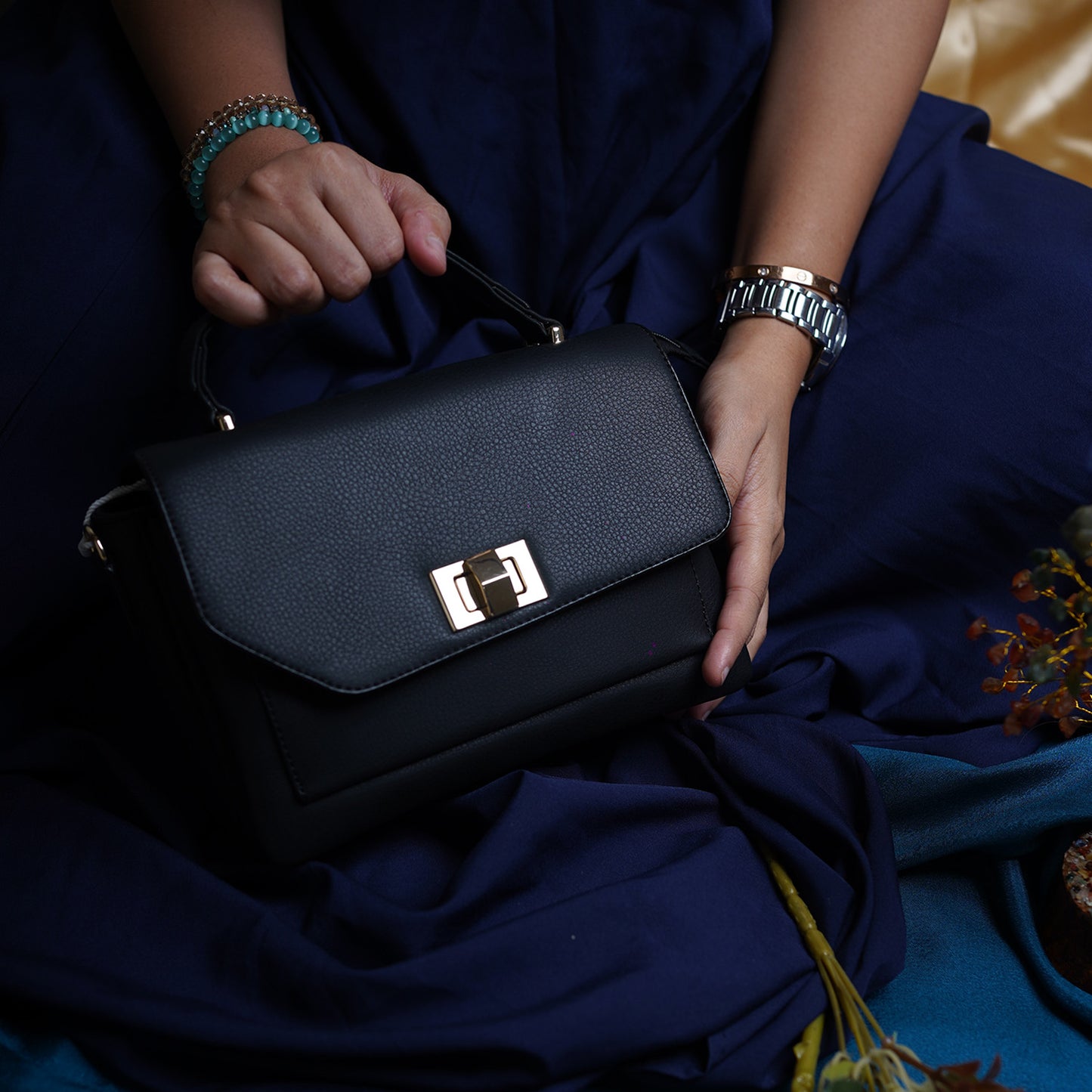 Bagmire |Women's Sling Bag With Adjustable Crossbody Strap-Black