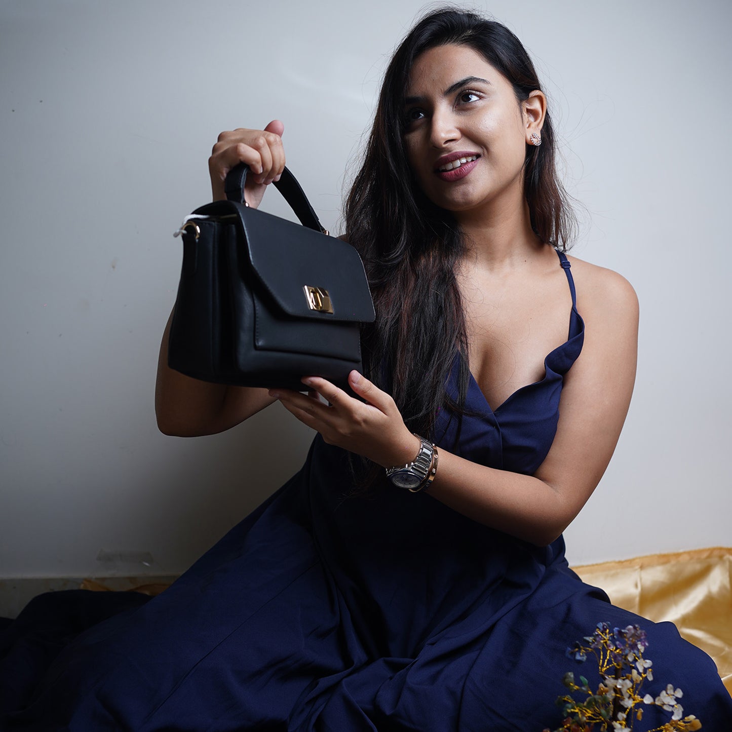 Bagmire |Women's Sling Bag With Adjustable Crossbody Strap-Black
