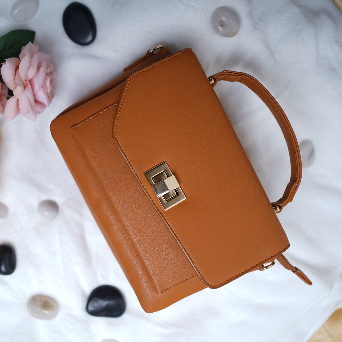 Bagmire |Women's Sling Bag With Adjustable Crossbody Strap-Brown