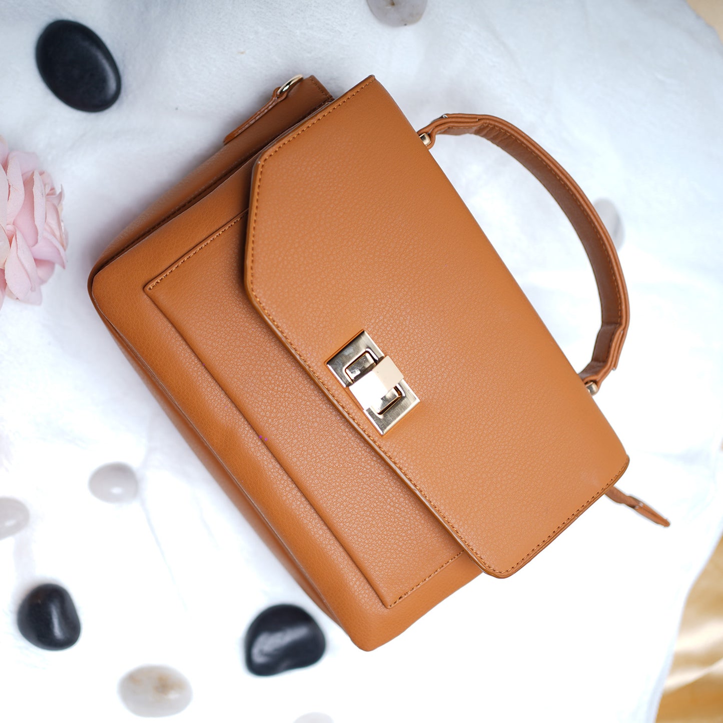 Bagmire |Women's Sling Bag With Adjustable Crossbody Strap-Brown