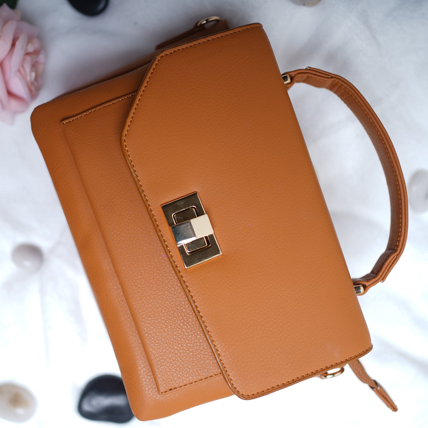 Bagmire |Women's Sling Bag With Adjustable Crossbody Strap-Brown
