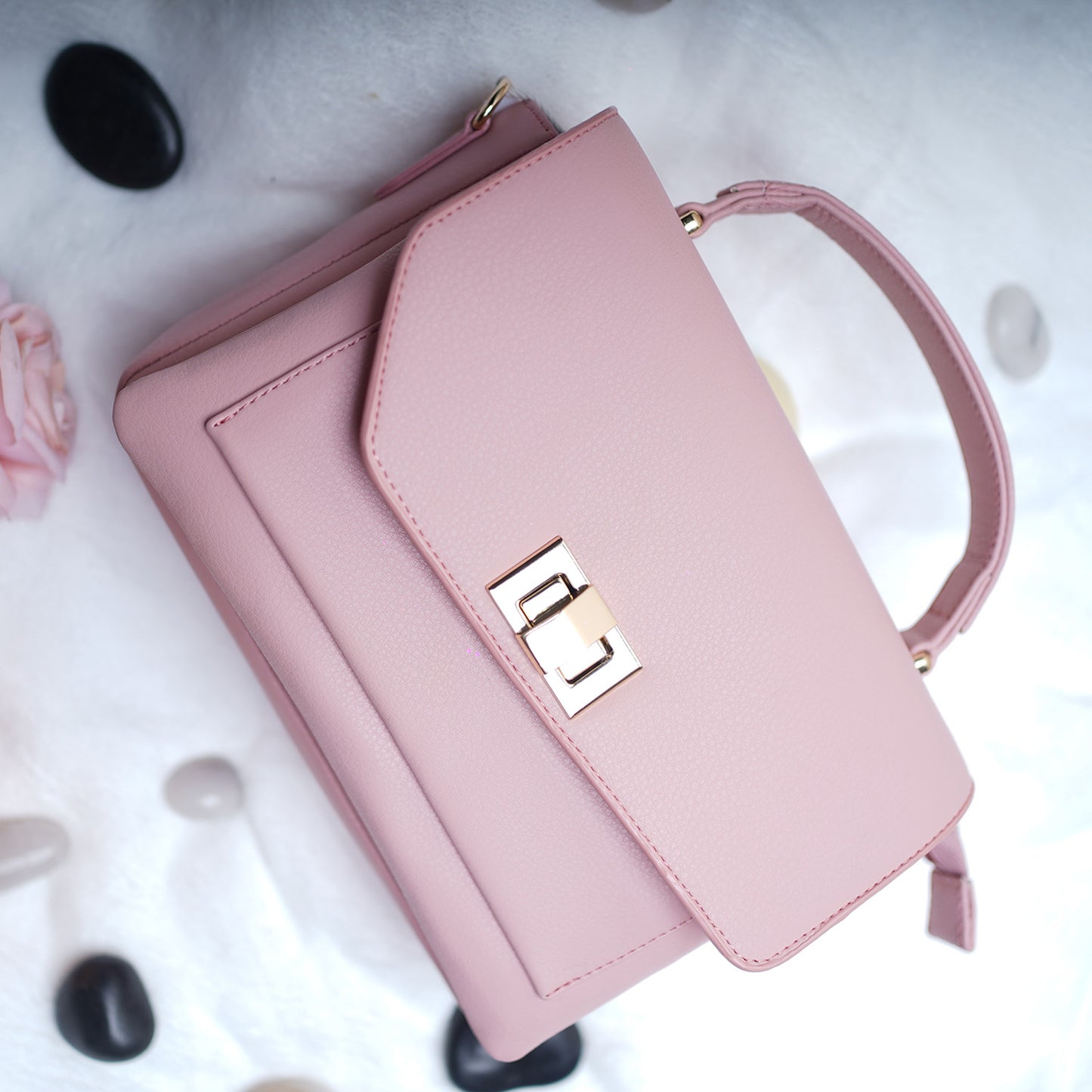 Bagmire |Women's Sling Bag With Adjustable Crossbody Strap-Pink