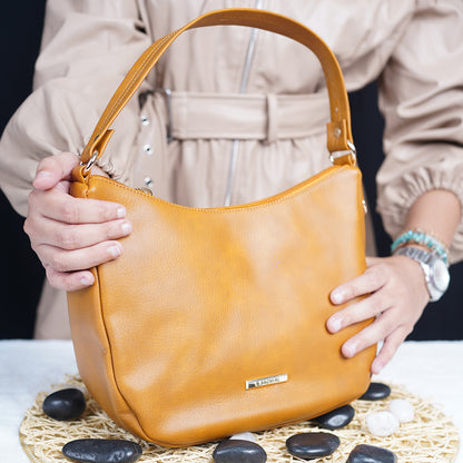 Modern Faux Leather Hobo & Crossbody Bag-Adjustable Strap For Everyday Style-Brown