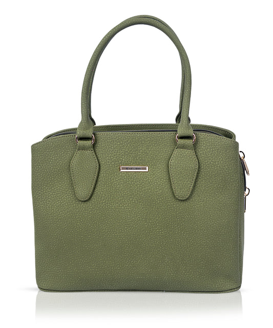 Bagmire Elegant Green Women's Handbag - Stylish PU Leather Shoulder Bag & Tote for Daily Use
