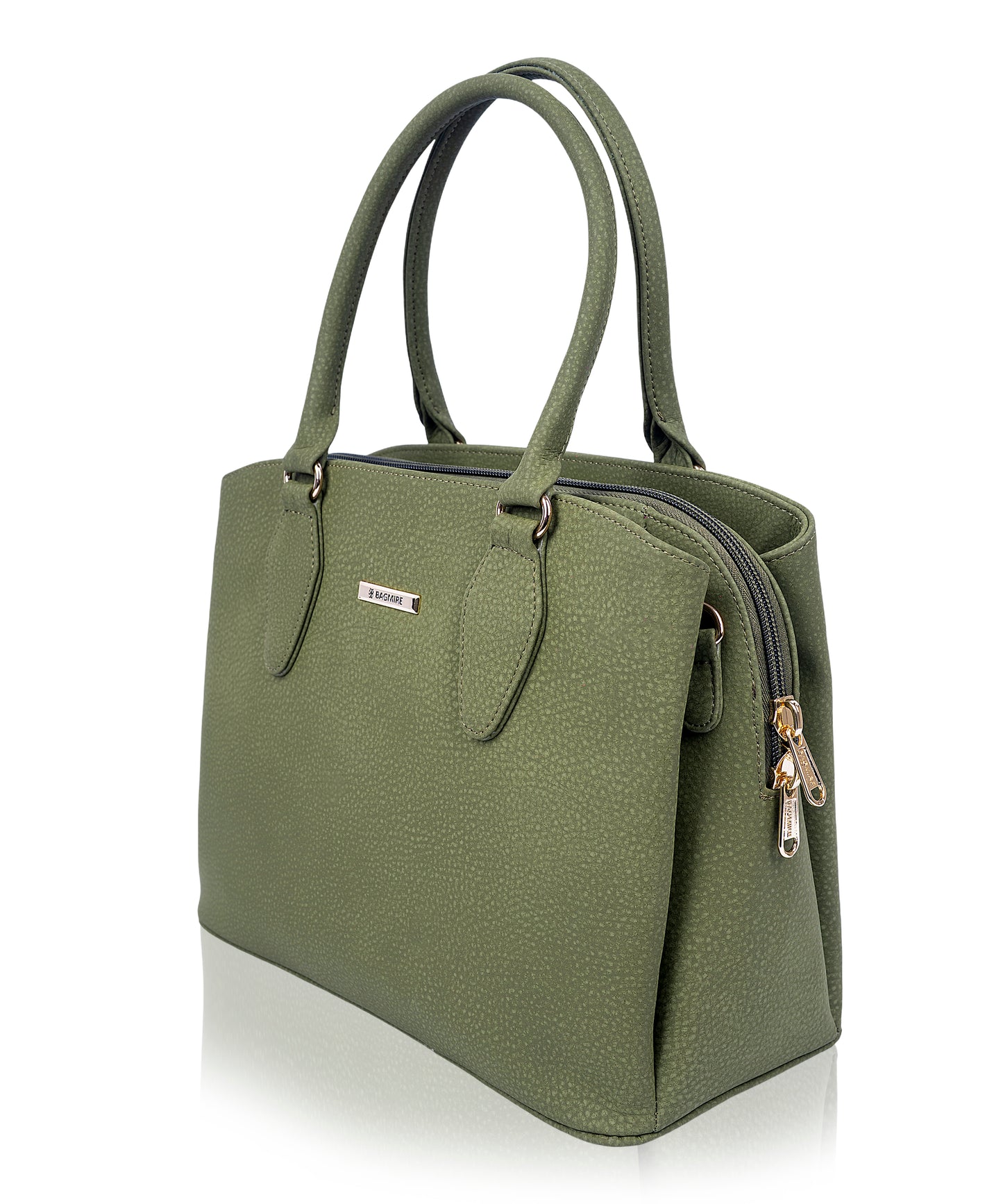 Bagmire Elegant Green Women's Handbag - Stylish PU Leather Shoulder Bag & Tote for Daily Use