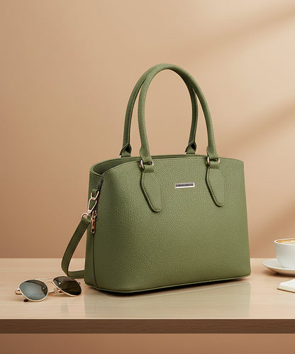 Bagmire Elegant Green Women's Handbag - Stylish PU Leather Shoulder Bag & Tote for Daily Use