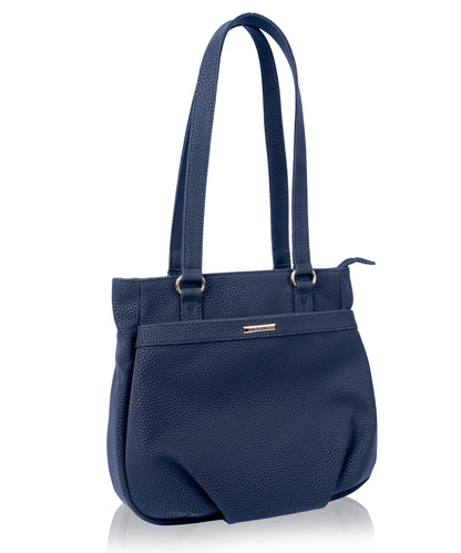 Bagmire Chic Navy Hobo Bag - Versatile PU Leather Shoulder Purse for Daily Essentials