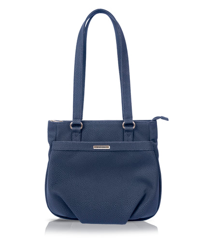Bagmire Chic Navy Hobo Bag - Versatile PU Leather Shoulder Purse for Daily Essentials